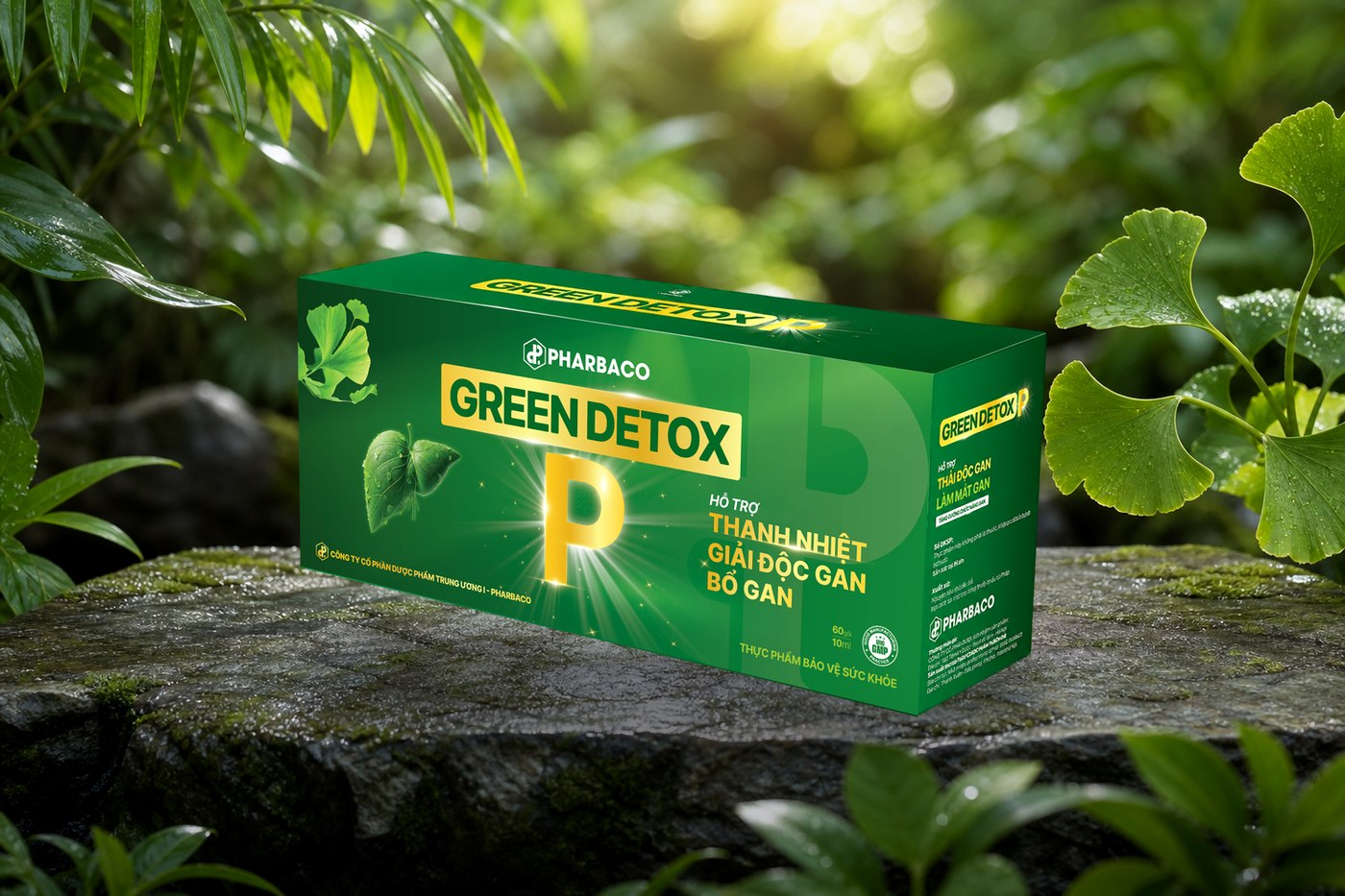 Hộp GREEN DETOX P 60 gói bên suối rừng